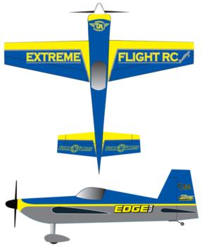 extreme flight edge 540 blue yellow