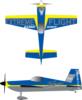 extreme flight edge 540 blue yellow4
