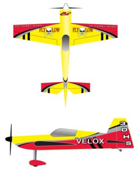 3D Hobby Shop Velox - yellow Graphic Package