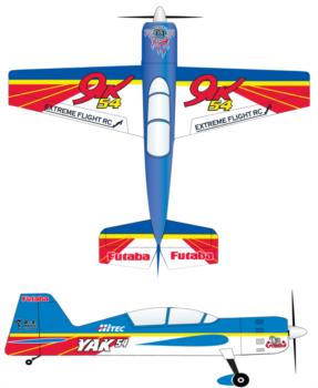 Extreme Flight Yak 54 original scheme 2 Graphic Package