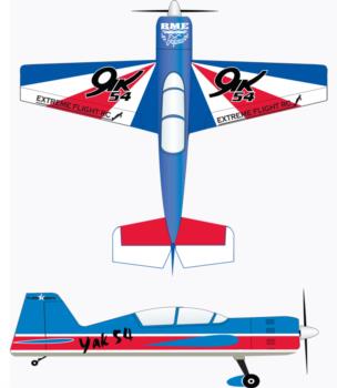 Extreme Flight Yak 54 Russian Thunder scheme-2 Graphic Package