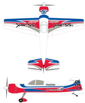 EG Aircraft White Yak55M Graphic Package
