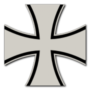 German Cross 2 color Decal