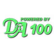 Powered by DA 100 Decal