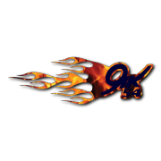 Yik 54 Flames Right Decal