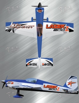 Aj Aircraft Laser Z 200 Blue 3