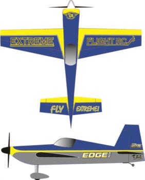 extreme flight edge 540 blue yellow 2 digital
