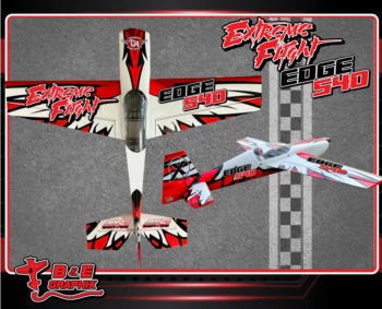 Extreme Flight Edge 540 Dark Red