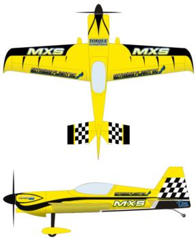 extreme flight mxs 60in yellow 2