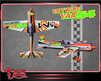 Skywing Yak 54 Orange White Bullet